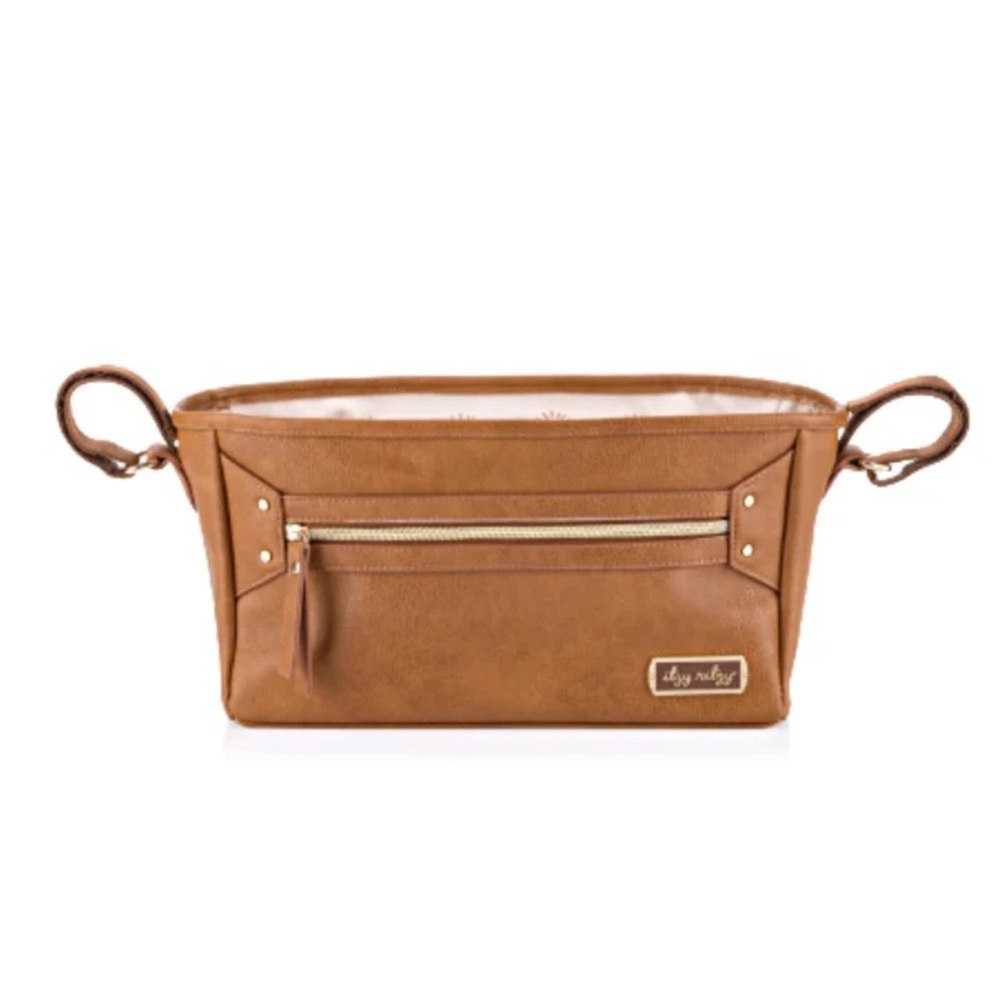 Itzy Ritzy Brown Leather Stroller Organizer NWT